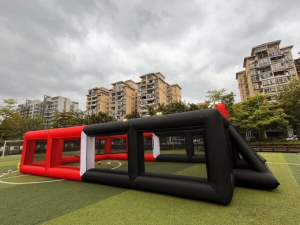 Portable Inflatable Sports Court Inflatable Soccer & Basketball & Volleyball Field 3 in 1 Multiple Sport Game