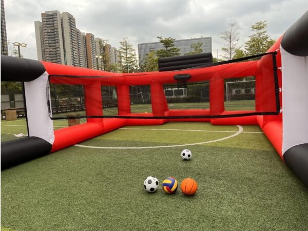 Portable Inflatable Sports Court Inflatable Soccer & Basketball & Volleyball Field 3 in 1 Multiple Sport Game - Image 4