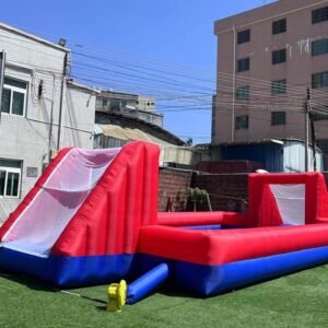 Inflatable Football Soccer Pitch Court for School Playground Family Team Games