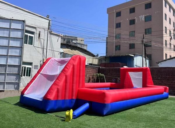 Inflatable Football Soccer Pitch Court for School Playground Family Team Games