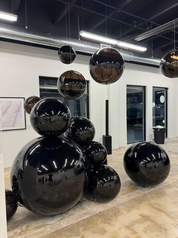 Giant inflatable mirror ball
