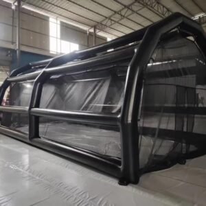 20x16ft Commercial PVC Inflatable Batting Cages Baseball Sport Games with Net Black