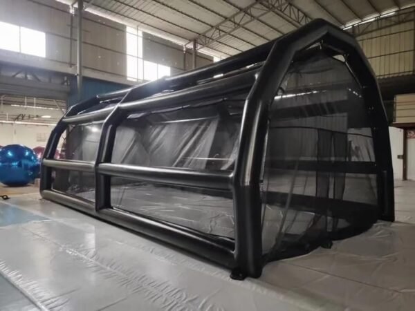 20x16ft Commercial PVC Inflatable Batting Cages Baseball Sport Games with Net Black
