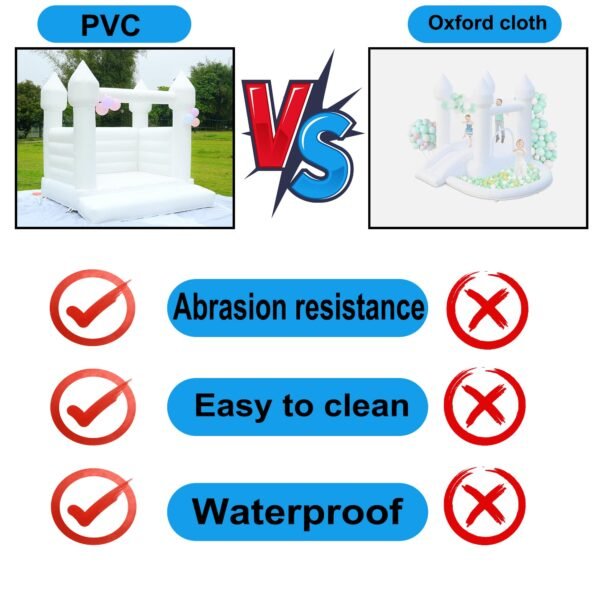 Inflatable Bounce House white