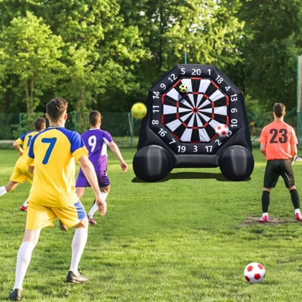 Giant Inflatable Dart Board 10ft Inflatable Football Kick Dart Game with 370W Blower - Image 2
