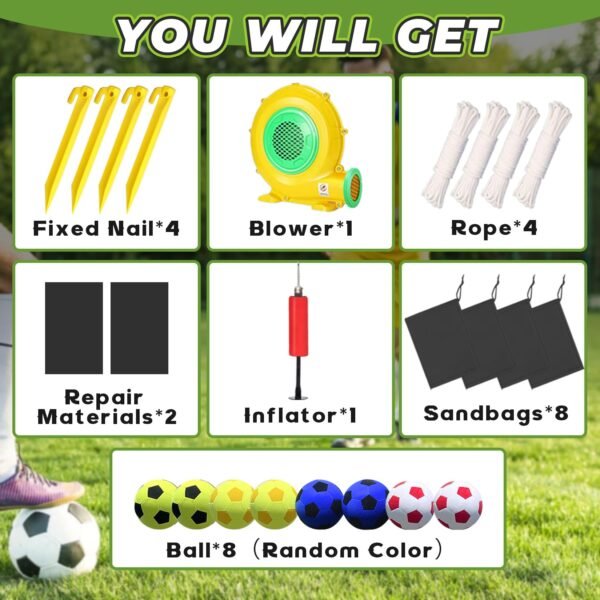 Inflatable Football Kick Dart Game