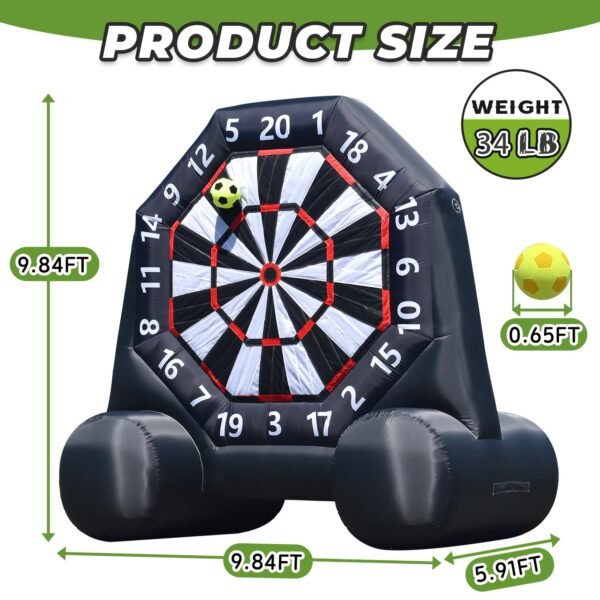 Inflatable Football Kick Dart Game
