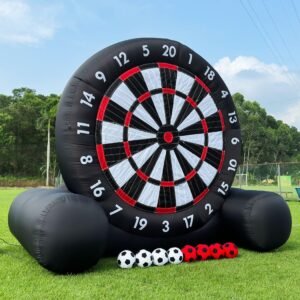 Giant Outdoor Inflatable Soccer Darts Board with 8pcs Soccer Ball