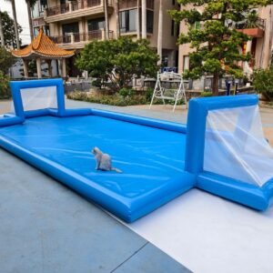 26ft Inflatable Soccer Field Outdoor Inflatable Football Field Pool Family Backyard Pool Football Game