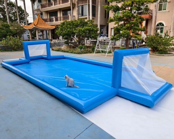 26ft Inflatable Soccer Field Outdoor Inflatable Football Field Pool Family Backyard Pool Football Game