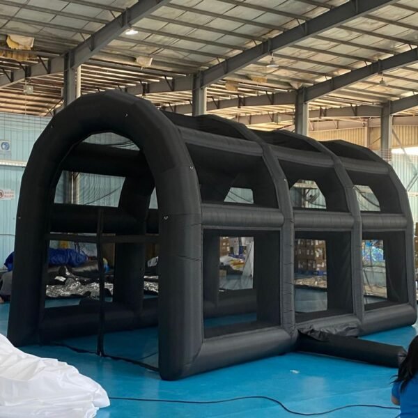 19.68ft x 9.84ft Inflatable Tennis Tent Baseball Cage Football Court Cage Inflatable Baseball Field Softball Batting  Pitching Cage - Image 2