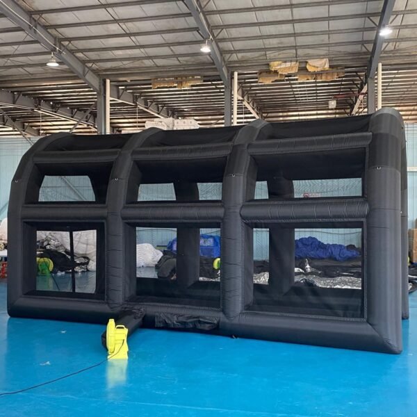 19.68ft x 9.84ft Inflatable Tennis Tent Baseball Cage Football Court Cage Inflatable Baseball Field Softball Batting  Pitching Cage - Image 3