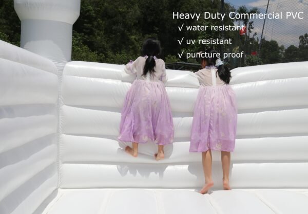 Inflatable White Bounce House