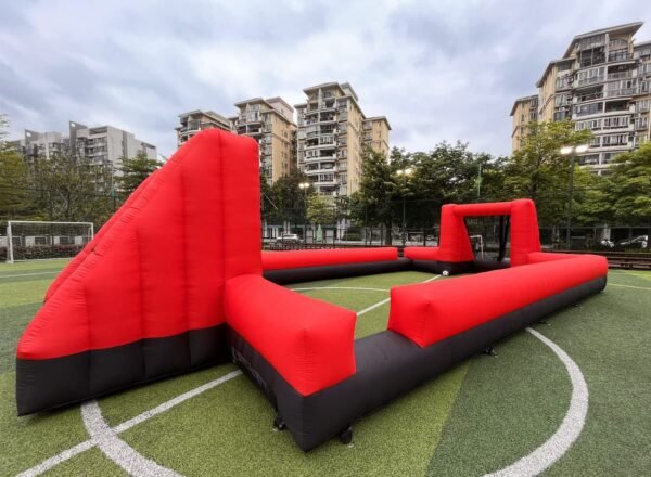 40ft x 20ft Outdoor Inflatable Soccer Field Inflatable Football & Soccer Pitch Court for School Playground/Family/Team Games