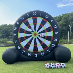 Outdoor inflatable soccer darts board