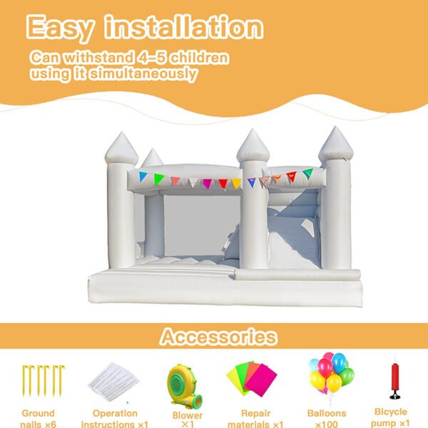 White Inflatable Bounce House