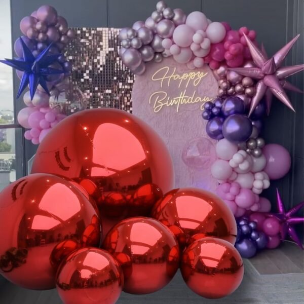 Red Mirror Ball Inflatable