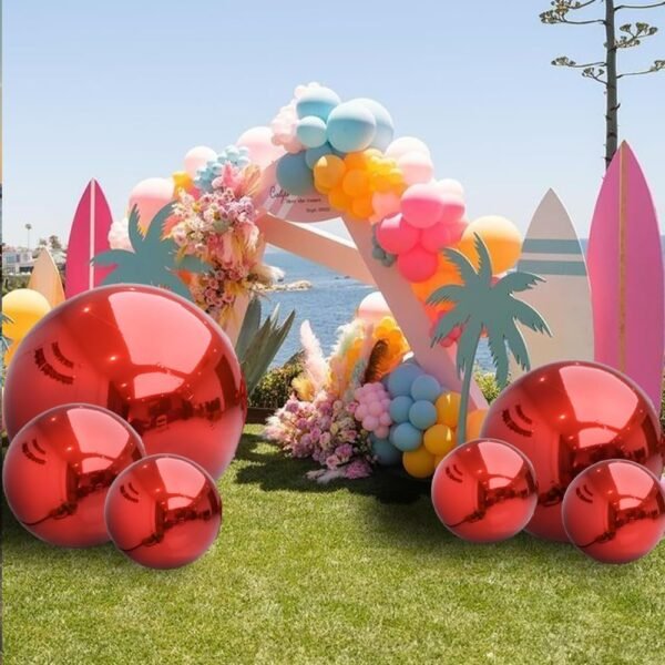 Red Mirror Ball Inflatable