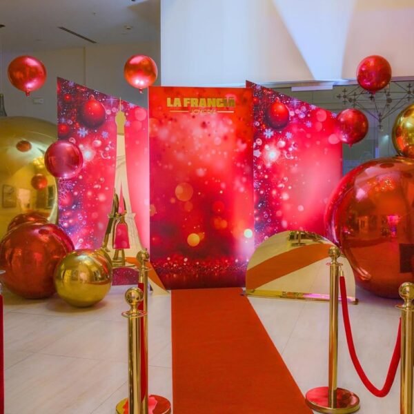 Red Mirror Ball Inflatable