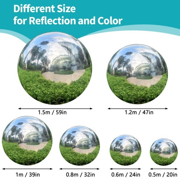 Silver Inflatable Mirror Ball