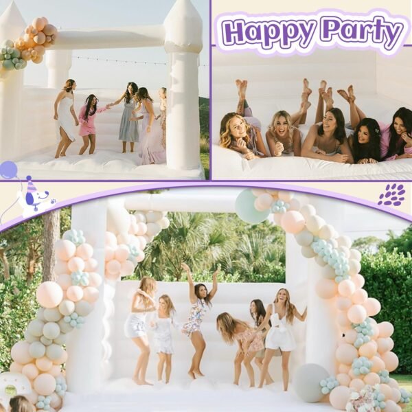 White Inflatable Bounce House Wedding