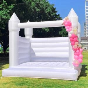White Inflatable Wedding Bounce House