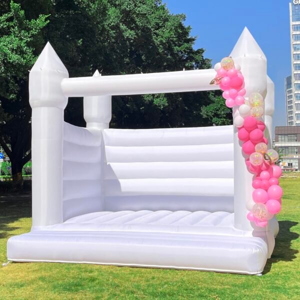 White Inflatable Wedding Bounce House