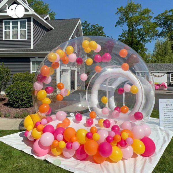 Kid-Safe 3M+2m Inflatable Bubble House: Backyard Play Domes for Family Adventures - Image 6
