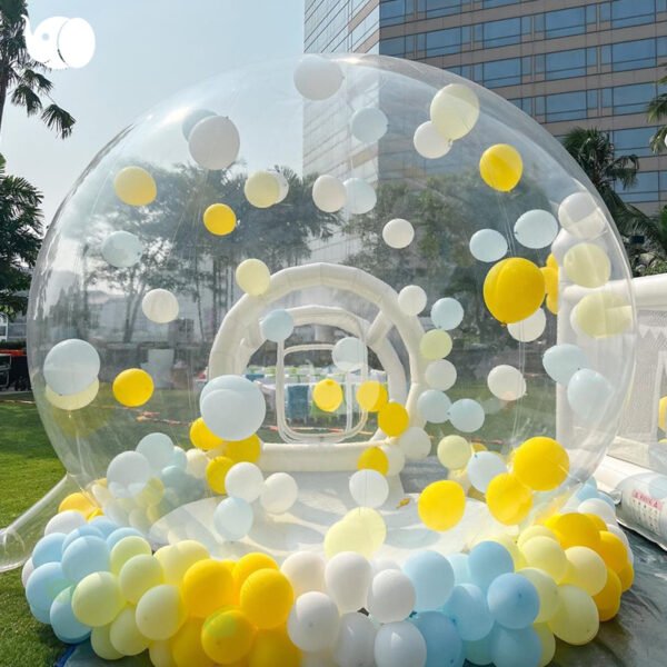 Kid-Safe 3M+2m Inflatable Bubble House: Backyard Play Domes for Family Adventures - Image 4